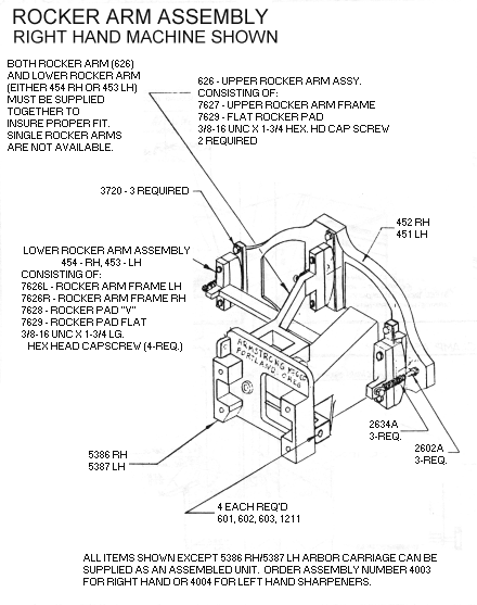 No. 6 rocker assy